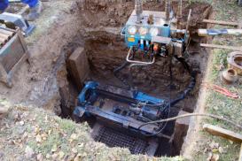 Arbeiten an der Baustelle